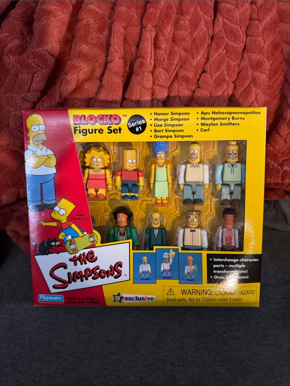 MINT SEALED 🔥 2002 Simpsons Blocko Figure Set Series 1